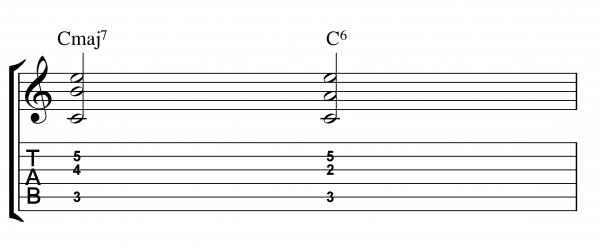 Cmaj7 C6
