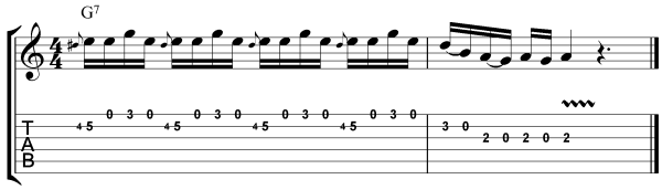 Jimmie Vaughan Guitar Lesson Lick 2