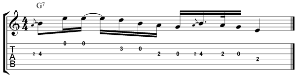 Jimmie Vaughan Guitar Lesson Lick 4